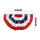 6 Pack Usa Pleated Fan Flag 1 5x3 Feet American Us Bunting Flags Half Fan Banner