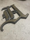 Vintage Bronze Store Front Sign Letter    a    Ornate Architectural Advertising 17   