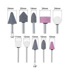 Abrasive Stone Points Set Grinding Wheel W 1 8-inch And 1 4-inch Shank 10 Pcs