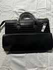 London Fog Zinnia Croco Weekend Travel Satchel Bag Black New With Tags 