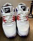 Nike Air Max 90 Essential White Red Purple Black Raptors Aj1285-106 Sz 11 5