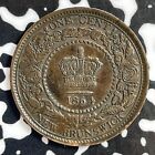 1864 New Brunswick Large Cent Lot jm7889 Nice 