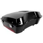 Chopped Pack Trunk W  Backrest Fit For Harley Tour Pak Touring Glide 1997-2013