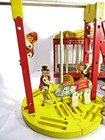 Vintage 1962 Fisher Price  900 Circus Wagon Wooden Playset  Near Complete Read  