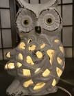 Vintage Ceramic Owl Night Light  Shelf Table Lamp  Tested Works
