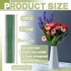 200 Pcs Floral Stem Wire Flower Arrangements And Diy Crafts dark 200 