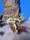 Vintage 1950s Marx Roy Rogers Playset 60mm Figures Horses Fence Bags Cowboys