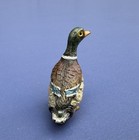 Super Beautiful Antique Austrian Vienna Cold Painted Bronze Figure Of Duck