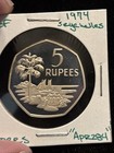 1974 Seychelles 5 Rupees Proof    apr284    Turtle 