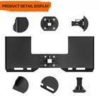 3 8  Thick Skid Steer Mount Plate W 2  Detachable Trailer Hitch Receiver Attach