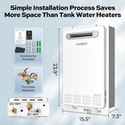 120 000 Btu Natural Gas Tankless Water Heater Outdoor Instant Hot 5 1 Gpm - Used