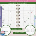 Kate Spade New York Daily Planner 2025-2026 Large Agenda August 2025-december