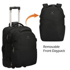 2 In 1 Travel Backpack 22 In Carry On Luggage 63l Rolling Luggage Packing Cubes