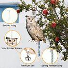 5 Pack Owl To Keep Birds Away Decoy Scare Fake Owl Reflective Hanging Repellent