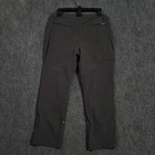 Eddie Bauer Travex Hiking Pants Roll Tab Outdoor Activewear Gray Womens 32x26