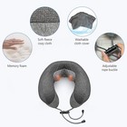 Neck Massager Pillow  Memory Foam Travel Cordless Neck Massage Pillow