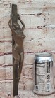 Bronze Sculpture Nude Girl On Stake Signed J  Patoue Figurine Hot Cast Statue