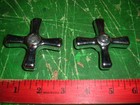 Vtg Sink Tub Faucet Handles  W  Screws  Chicago Specialty Mfg Co  Chrome Plated