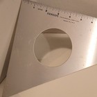 Fairgate 14  30 60 90 Aluminum Triangle Rule With 1 Circle  228-t