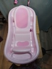 Pink Baby Infant Toddler Newborn Bathtub W  Support Head Hammock Sling Bath Seat