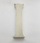 Large 3d Vintage Letter    i    Sign Metal Architectural Salvage 18 x5  Freestanding