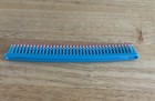 Vintage Tupperware Hairbrush 7  Teal  Pink   White Rare Clean