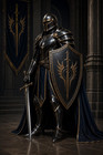 Black Knight Armor Costume   Medieval Gothic Full Body Armor Suit   Larp Knight 