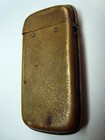 Circa 1900 Brass Floral Design Filigreed Match Safe