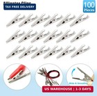 100 Pack Mini Alligator Clips  35mm Small Metal Clips For Electrical Test And Cr
