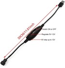 Gebildet 12v Voltage Step-up Usb To 3-pin And 4-pin Pc Fan 32 Cm  Black