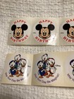 Vtg Nos Stickers Disney Park Cast Member Handout Birthday Magical Day Lot Of 10