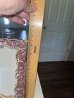 Enamel Picture Frame Pink Gold Tone Decorative Photo
