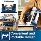 26 In  X 16 5 In  Laminated Mdf Top Portable Jobsite Router Table With 2-1 2 In 