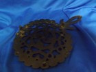 Antique Vintage Small Footed Solid Cast Iron Trivet