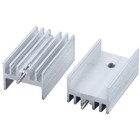 25pcs To-220 Silver Aluminum Heat Sink Heatsink Transistor Radiator With Needle