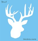 Buck Deer Head Stencil Rustic Antler Rack Hunt Lodge Cabin Man Cave Diy Signs