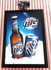 Vintage Miller Lite Beer Back Lighted Bar Sign Light Man-cave - Tested