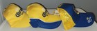 Corona Hat Cap Strap Back Yellow Blue Embroidered Logo One Size Adjust Lot Of 3