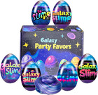 6 Pcs Easter Galaxy Slime Eggs Stress Relief Toys For Kids Boys Girls Easter Bas