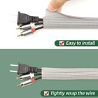 Split Wire Loom Tubing  Cable Protector Sleeve  Braided Cable Management For Tv 