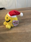 Rare 1994 Swibco Puffkins Happy Stuffed Plush Yellow Smiley Face Christmas