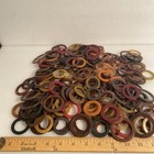 Lot Of 213 Pcs Vtg Colorful Catalin Bakelite Thin Circles -jewelry Crafting