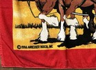 Vtg 1986 Budweiser Clydesdales R a  Briggs Beach Towel Anheuser Busch Man Cave