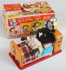 50s Linemar Sleeping Baby Bear Battery Operated Toy Japan   Orig Box Not Working