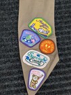 Vintage Girl Scouts Brownie Sash 1990s Activity Patches Lot Set Dental Health