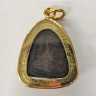 Thai Buddha Closed Eyes Phra Pidta Amulet Sacred Protection Lucky Wealth