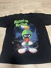 Marvin The Martian Shirt Black Size 1x Looney Tunes Vtg Short Sleeve Rare Taz