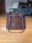 Madewell The Zip-top Leather Chocolate Raisin Essential Tote Retail  198