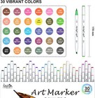Dual Tip Alcohol Based Art Markers  Lineon 30 Colors Alcohol Marker Pens Perfect