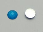 200 Neon Blue Flatback Acrylic Round Rhinestone Gems 8mm No Hole